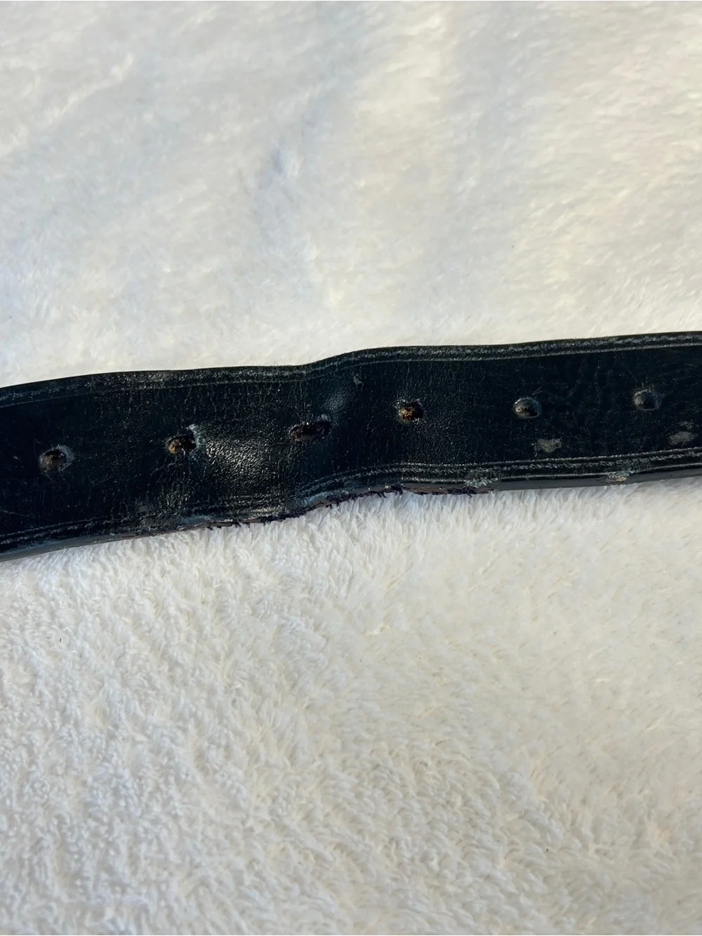 Levi’s Black Leather Belt with Brushed Metal Buckle - Size 50